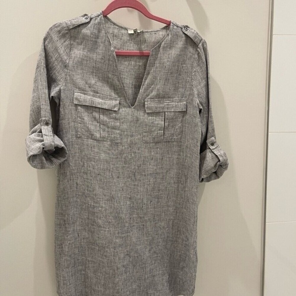 Joie XXS Rathana C Linen dress - gray - Picture 14 of 16